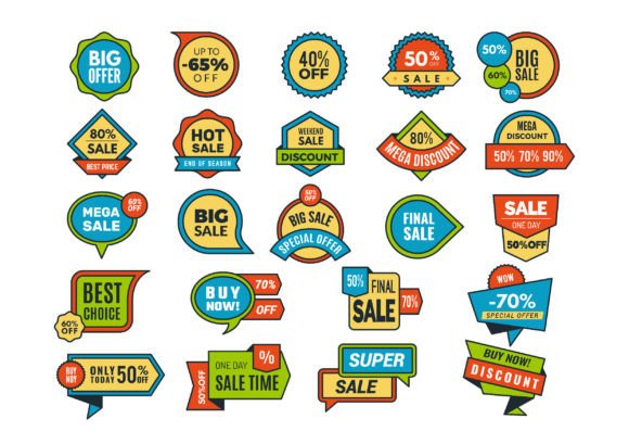 Download Round Sale Stickers - Premium Resources