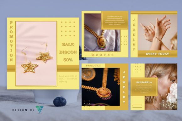 Download Template Instagram Business - #Jewelry5 - Business Collection