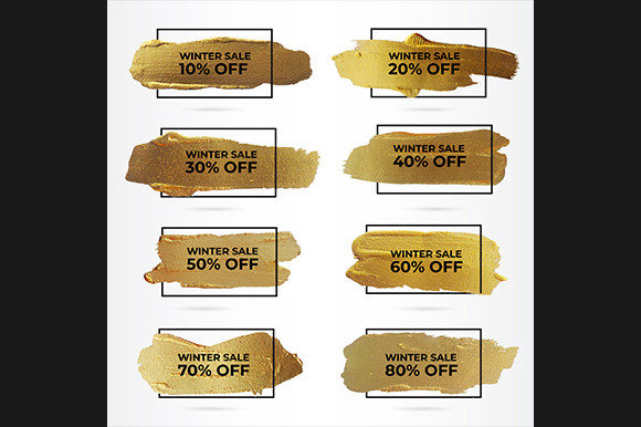 Download Watercolor Gold Brush Stock Sale Offer - Premium Resources