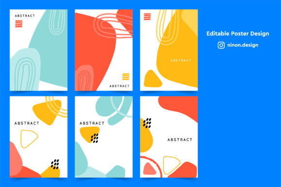 Download Modern Colorful Poster Template Set - Modern Collection