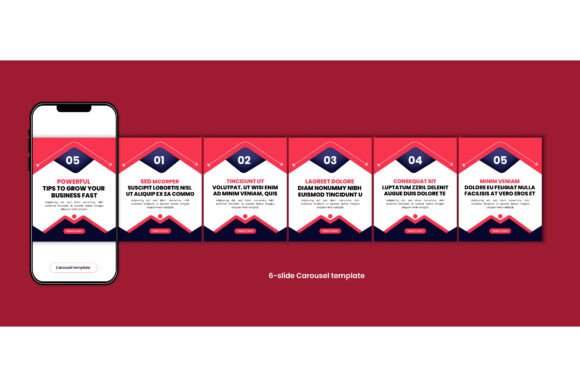 Download Business Tips Carousel Post Template - Business Collection