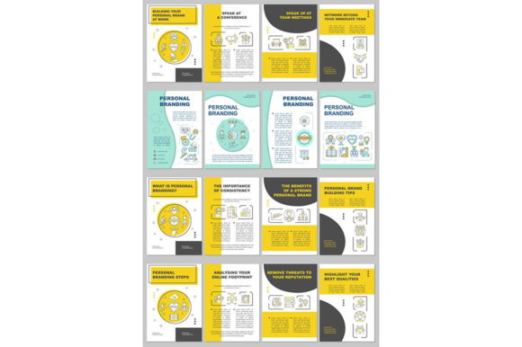 Download Personal Branding Strategy Brochure Set - Personal branding Collection