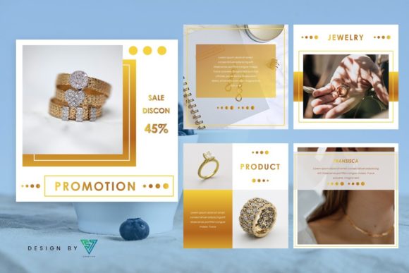 Download Template Instagram Business - #Jewelry8 - Business Collection