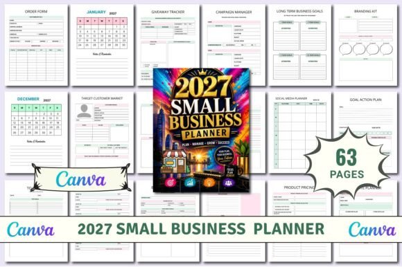 Download 2027 Small Business Planner KDP - Business Collection